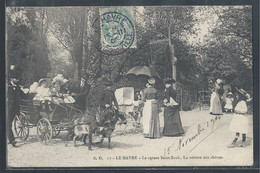 CPA 76 - Le Havre, Square Saint Roch - La Voiture Aux Chèvres - Square Saint-Roch