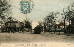 Champigny * La Fourchette * La Route De Joinville * Tramway Tram * Hôtel Café - Champigny Sur Marne