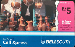 PANAMA  -  Prepaid  -  BELLSOUTH  -  Cell Xpress  -  B/.5 - Panama