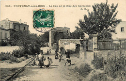 Fontenay Sous Bois * Le Bas De La Rue Des Carreaux * Buvette * Villageois - Fontenay Sous Bois