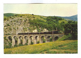 H362 - Ligne De La MURE - Dauphiné - Le Train Sur Le Viaduc De Vaulx - Treni