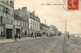 Ivry * Le Quai D'ivry * Biscuiterie LA SPORTIVE * Tramway Tram - Ivry Sur Seine