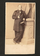 Fotografia Antiga "Balthazar Perez Ramirez" (com Chapeu Alto / Cartola). Old CDV Photo PORTUGAL - Old (before 1900)
