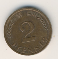 BRD 1959 J: 2 Pfennig, KM 106 - 2 Pfennig