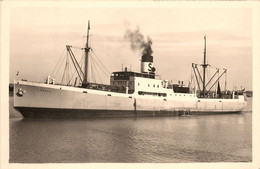 Cargo Suédois GUDUR * Carte Photo * Bateau Suède Sverige Stockholm Paquebot Commerce Marine Marchande ? - Autres & Non Classés