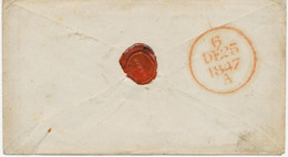 GB / IRELAND „CARRICK-ON-SHANNON“ To DUBLIN Bs Arrival-postmark „6 / DE 25 / 1847 / A" CHRISTMAS-DAY – One Of The Eldest - Préphilatélie