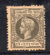 XP4429 - FERNANDO POO 1899 , 15 Cent Yvert N. 51 * Linguella (2380) - Fernando Po