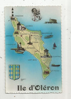 JC , G , Cp , Carte Géographique, 17 , ILE D'OLERON , Par L.GRANDSART ,  Vierge - Cartes Géographiques