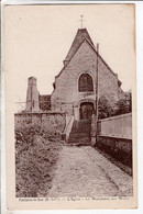 Cpa Fontaine Le Dun L Eglise Le Monument Aux Morts - Fontaine Le Dun