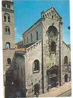 ANNULLO TARGHETTA SU CARTOLINA BARLETTA CATTEDRALE - Barletta