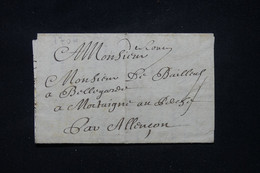 FRANCE - Marque Postale Manuscrite " De Rouen "  Sur Lettre Cachetée Pour Alençon En 1704 - L 91215 - 1701-1800: Précurseurs XVIII