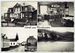 Grus Aus KOXHAUSEN B. Neuerburg - Rhl-Pfalz - Werbung Gasthaus Kaufhaus - Autovermietung Peter Kandels - Bitburg