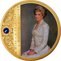 United Kingdom , Médaille, Portraits De La Princesse Diana, SUP+, Copper Gilt - Autres & Non Classés