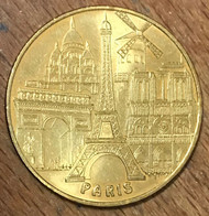 75007 PARIS 5 MONUMENTS TOUR EIFFEL MDP 2006 MÉDAILLE SOUVENIR MONNAIE DE PARIS JETON TOURISTIQUE MEDALS COINS TOKENS - 2006