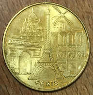 75007 PARIS ARC DE TRIOMPHE TOUR EIFFEL NOTRE-DAME 2010 MÉDAILLE MONNAIE DE PARIS JETON TOURISTIQUE MEDALS COINS TOKENS - 2010