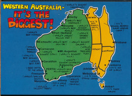 °°° 24980 - WESTERN AUSTRALIA - IT'S THE BIGGEST - 1996 With Stamps °°° - Altri & Non Classificati