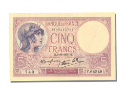 5 Francs Violet Type 1917 Modifié - 5 F 1917-1940 ''Violet''