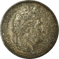 Monnaie, France, Louis-Philippe, 25 Centimes, 1845, Lille, TTB+, Argent - 25 Centimes