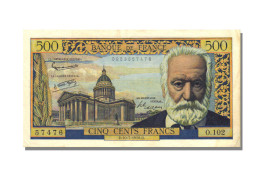 Billet, France, 500 Francs, 500 F 1954-1958 ''Victor Hugo'', 1958, 1958-07-10 - 500 F 1954-1958 ''Victor Hugo''