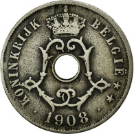 Monnaie, Belgique, 25 Centimes, 1908, TB+, Copper-nickel, KM:63 - 25 Cent