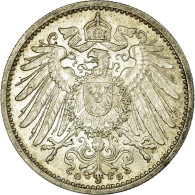 Monnaie, GERMANY - EMPIRE, Wilhelm II, Mark, 1907, Karlsruhe, SUP+, Argent - 1 Mark