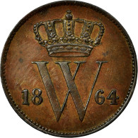 Monnaie, Pays-Bas, William III, Cent, 1864, SUP+, Cuivre, KM:100 - 1849-1890 : Willem III