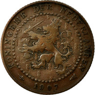 Monnaie, Pays-Bas, Wilhelmina I, Cent, 1907, TB+, Bronze, KM:132.1 - 1 Cent
