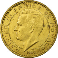 Monnaie, Monaco, Rainier III, 50 Francs, Cinquante, 1950, SUP, Aluminum-Bronze - 1949-1956 Franchi Antichi