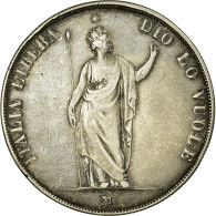 Monnaie, États Italiens, LOMBARDY-VENETIA, 5 Lire, 1848, Milan, TB+, Argent - Lombardien-Venezia