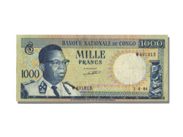 Billet, Congo Democratic Republic, 1000 Francs, 1964, TTB+ - République Démocratique Du Congo & Zaïre