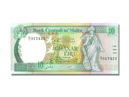 Billet, Malte, 10 Liri, NEUF - Malte