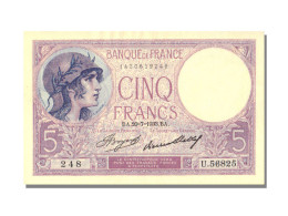 Billet, France, 5 Francs, 5 F 1917-1940 ''Violet'', 1933, 1933-07-20, SUP+ - 5 F 1917-1940 ''Violet''