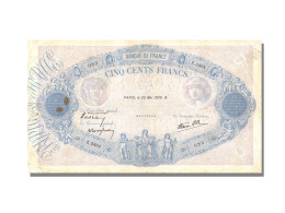 Billet, France, 500 Francs, 500 F 1888-1940 ''Bleu Et Rose'', 1939, 1939-05-25 - 500 F 1888-1940 ''Bleu Et Rose''