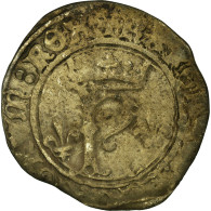 Monnaie, France, Karolus Or Dizain, 1488, Tours, TB+, Argent, Duplessy:593 - 1483-1498 Karel VIII