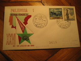 ESPERANTO Palencia 1965 Cancel Cover SPAIN - Esperanto