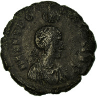 Monnaie, Eudoxie, Nummus, Nicomédie, TB+, Cuivre - La Caduta Dell'Impero Romano (363 / 476)