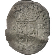 Monnaie, France, Douzain, 1596, Grenoble, TB+, Billon, Sombart:4442 - 1589-1610 Enrico IV