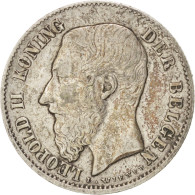 Monnaie, Belgique, Leopold II, 50 Centimes, 1898, TTB, Argent, KM:27 - 50 Cent