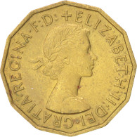 Monnaie, Grande-Bretagne, Elizabeth II, 3 Pence, 1954, SUP, Nickel-brass, KM:900 - F. 3 Pence