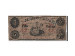 Billet, États-Unis, 5 Dollars, 1854, TB - South Carolina