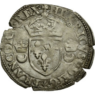 Monnaie, France, Douzain Aux Croissants, 1550, Montélimar, TB+, Argent - 1547-1559 Hendrik II