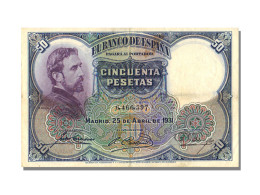 Billet, Espagne, 50 Pesetas, 1931, KM:82, SUP - 50 Peseten