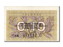 Billet, Lithuania, 0.10 Talonas, 1991, SUP - Lituanie