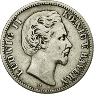 Monnaie, Etats Allemands, BAVARIA, Ludwig II, 2 Mark, 1876, TTB, Argent - Otros & Sin Clasificación