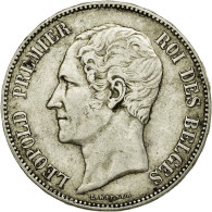 Monnaie, Belgique, Leopold I, 5 Francs, 5 Frank, 1850, TTB, Argent, KM:17 - 5 Frank