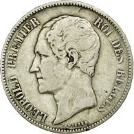 Monnaie, Belgique, Leopold I, 5 Francs, 5 Frank, 1851, TB, Argent, KM:17 - 5 Francs