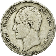 Monnaie, Belgique, Leopold I, 5 Francs, 5 Frank, 1851, TB, Argent, KM:17 - 5 Frank