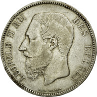 Monnaie, Belgique, Leopold II, 5 Francs, 5 Frank, 1867, TB+, Argent, KM:24 - 5 Francs