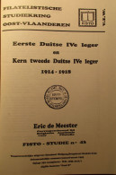 Eerste Duitse IVe Leger En Kern Tweede Duitse IVe Leger 1914-1918 - Filatelie Postzegels - 1995 - Guerra 1914-18