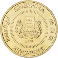 Monnaie, Singapour, 50 Cents, 1990, SPL, Copper-nickel, KM:53.2 - Singapour